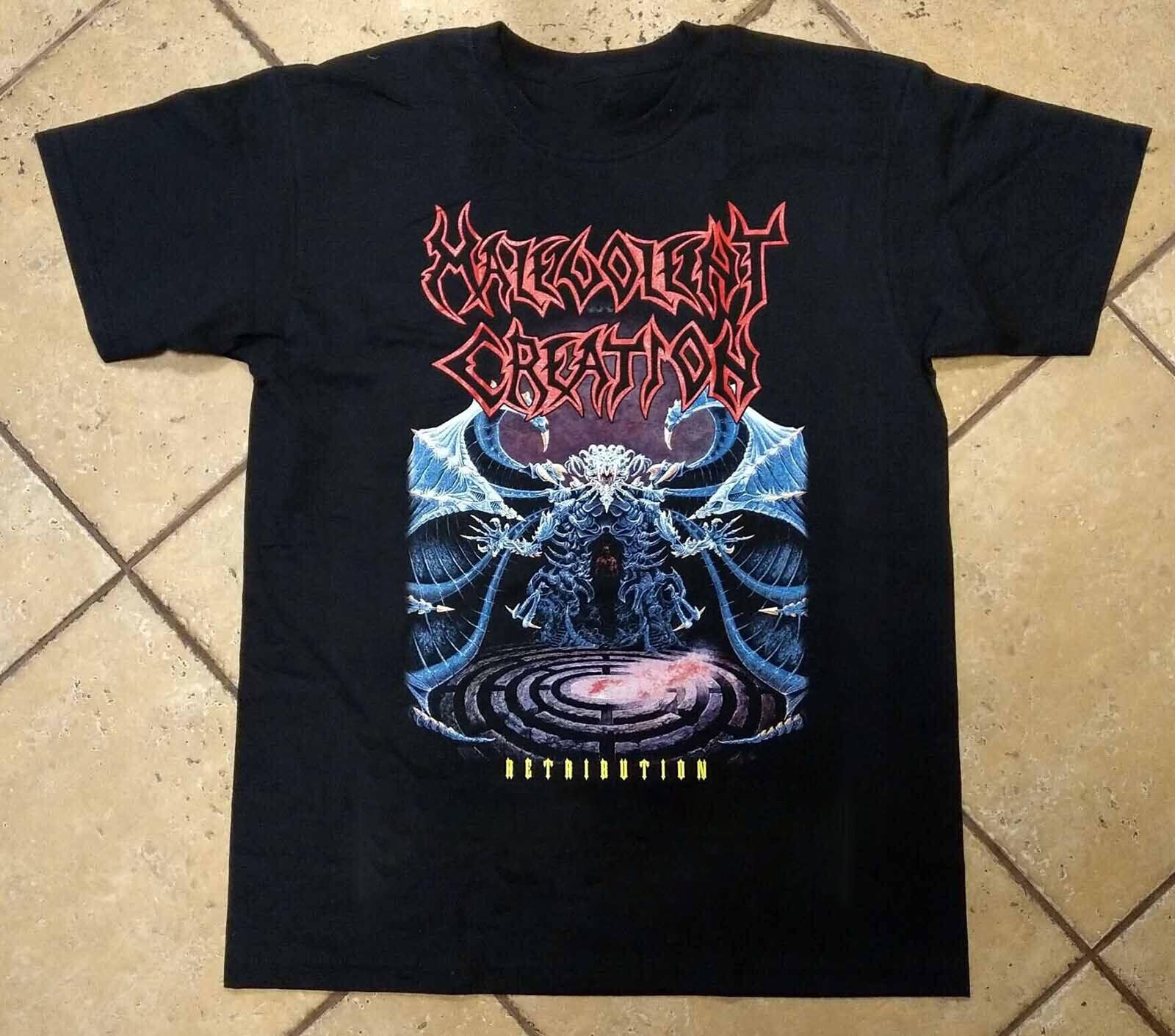 Retribution Album Malevolent Creation Unisex 100% Cotton T-Shirt MI107 XXXXL