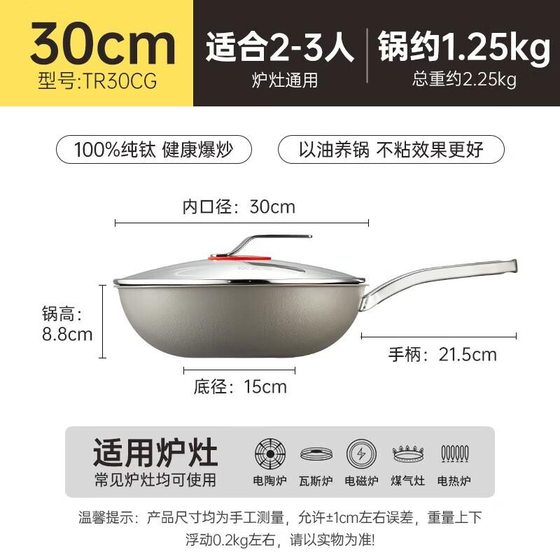 COOKER KING Pure Titanium Frying Pan