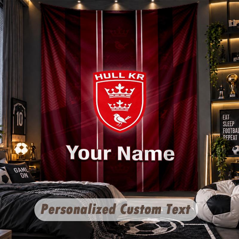 TapestryHull KR Custom Name Text Personalized Wall Hanging Tapestry Home Wall Decor