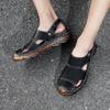 38-46 Summer Men's Large Casual Sandals Breathable Leather Sandals Beach Shoes