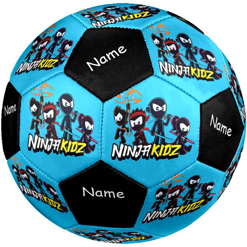 Custom Name Ninja Kidz Theme Size 5 Soccer Ball, Suitable for Both Indoor and Outdoor Matches, a Gift Suitable for Everyone.