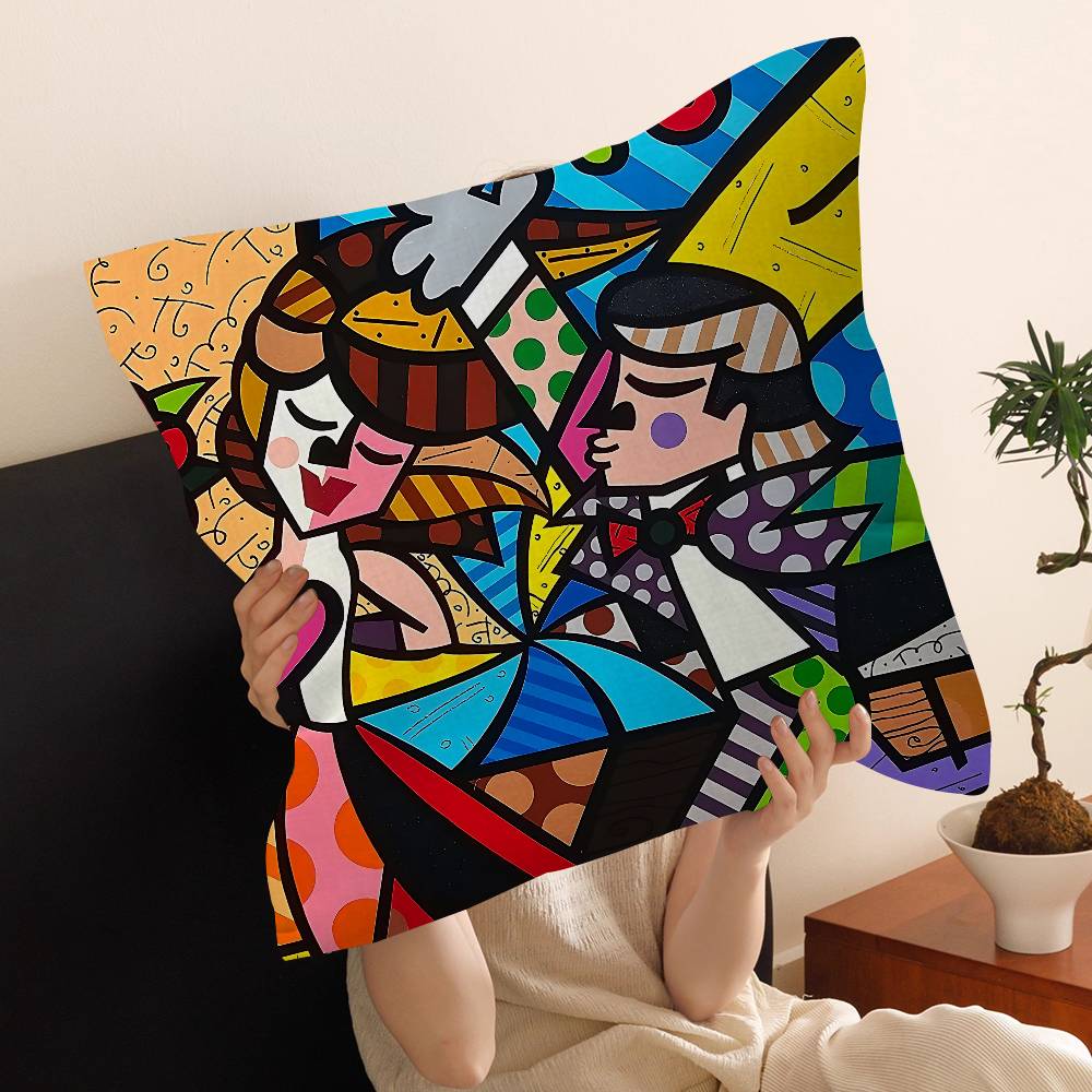 B-Britto Cushion Cover Decorative Pillow Sofa Home Decor Case Pillow Cases