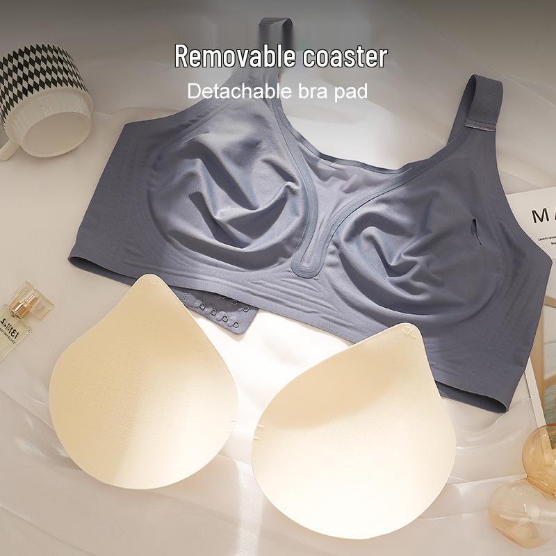 Seamless Mesh Plus-Size Anti-Sagging Bra for Large Breasts - Slimming, Anti-Exposure, Full Coverage, Thin Style