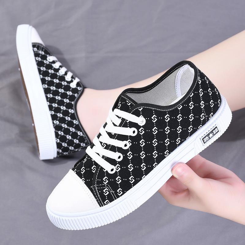 

Flat bottom women s canvas shoes spring fashion women s single shoes soft sole soft surface breathable student shoes 35