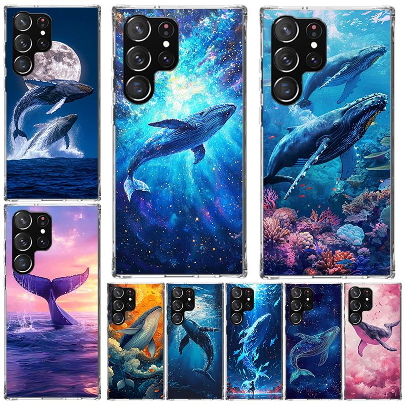 Humpback Whale Sea Giant For Samsung Galaxy Note 20 Ultra 9 8 10 Pro Phone Case S10E S10 Lite S9 Plus S8 + S7 Edge A6 A7 A8 J4 J