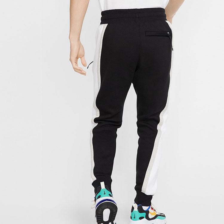 Nike Fleece Lined Retro Sports Loose Fit Knitted Sweatpants Men's Black BV5148-010
