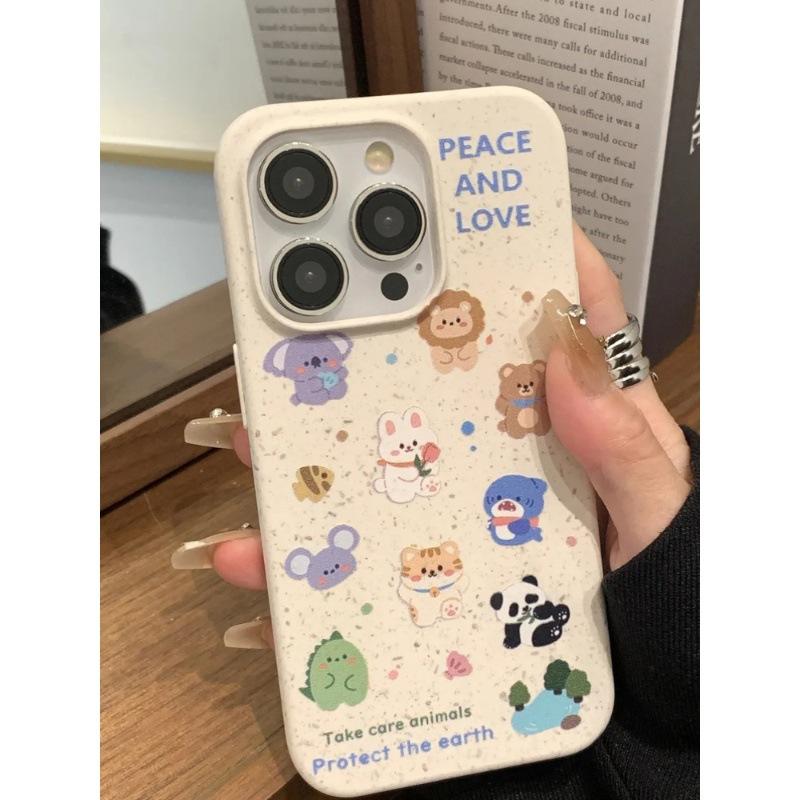 Applicable to iphone11promax cartoon new ins11 wind apple 11pro mobile phone case cute little animal