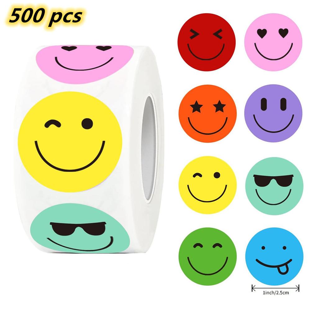 100-500Pcs Teachers Reward Stickers For Kids School Cute Toy Game Tag Thank You Stickers Diy Gift Sealing Label Stationery