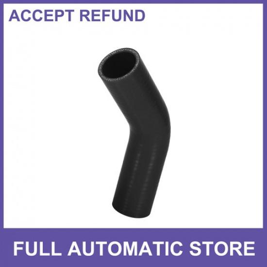 

ONE 38mm ID 45 Degree Car Elbow Coupler Silicone Hose Intercooler Tube Black