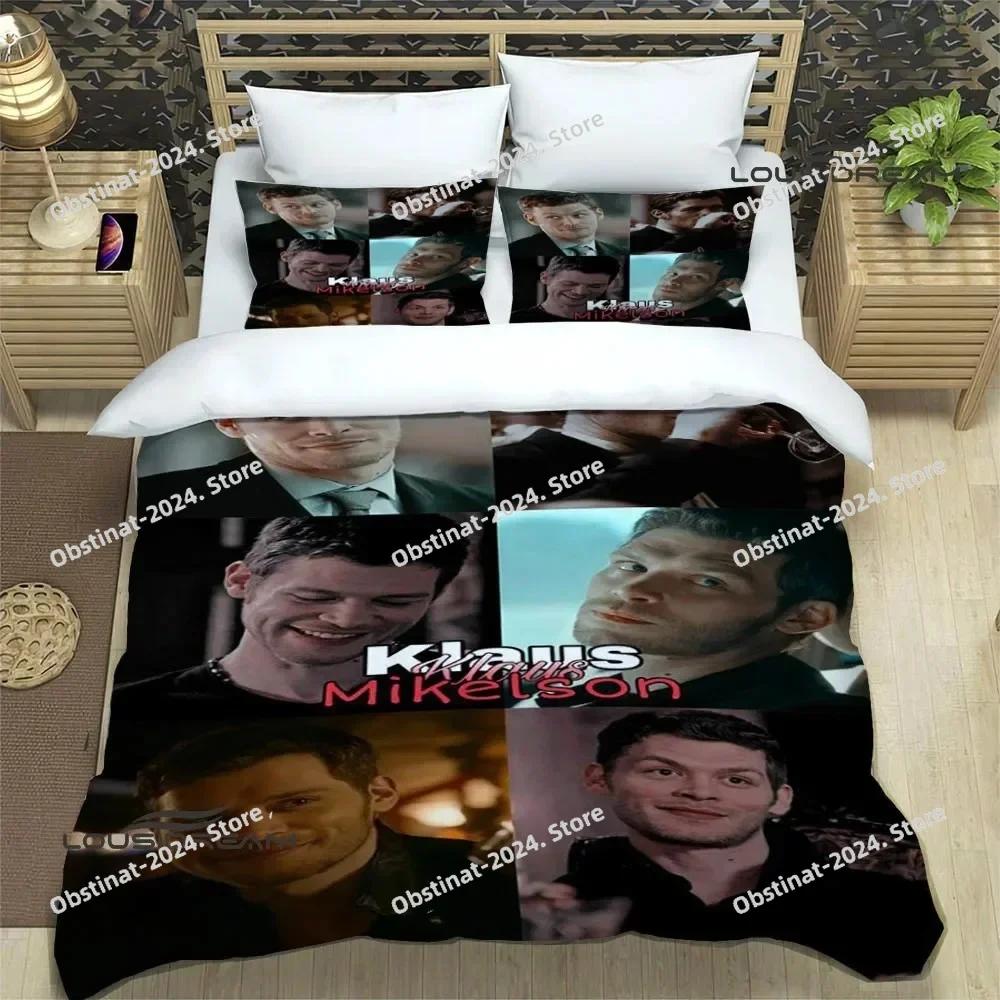 The originals Klaus Mikaelson Beding Set Printed Bed Linen Set With Pilowcase Soft Duvet Cover Soft Single Double Quen Super King-Sized Dimensionsd