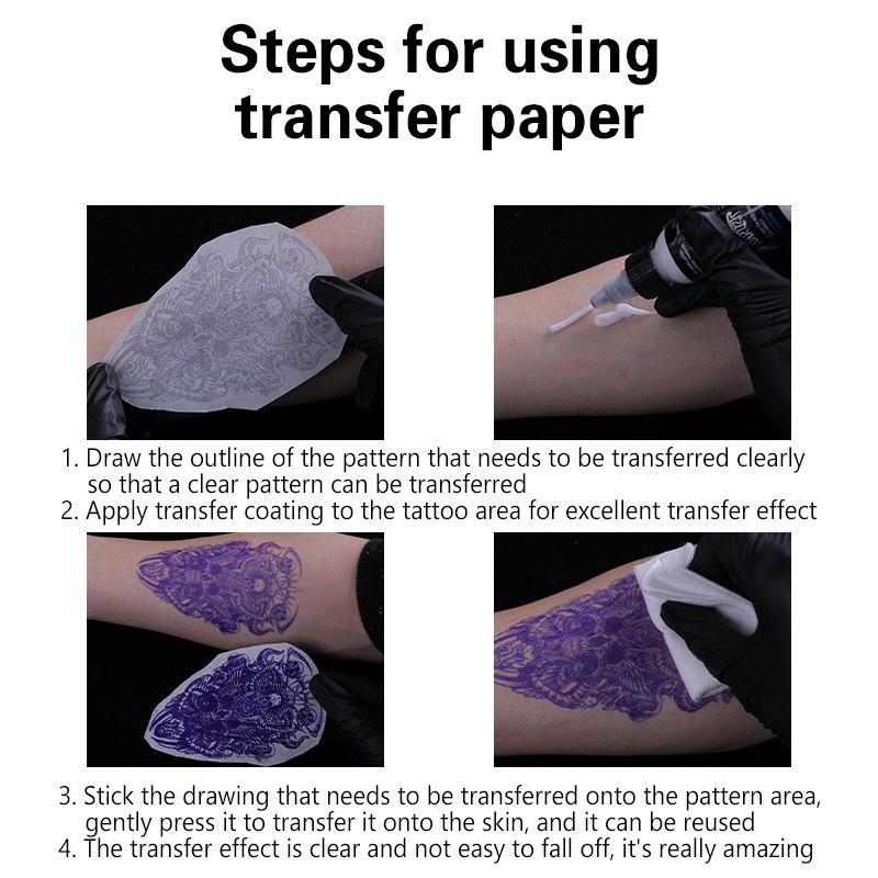 10 Pcs Tattoo Transfer Paper A4 Size 4 Layers Freehand Tattoo Transfer Machine Thermal Copier Stencil Paper Quality Stencil