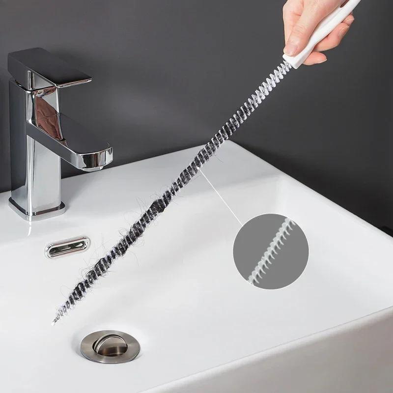 Sink Pipe Unblocking Brush Bathroom Accessories Sewer Cleaner 18 Clogged Hole Removal Tool Home Appliance Electric Scooter Baby