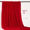 Deep Plush Red and Gold Silk Velvet Tablecloth and Curtain
