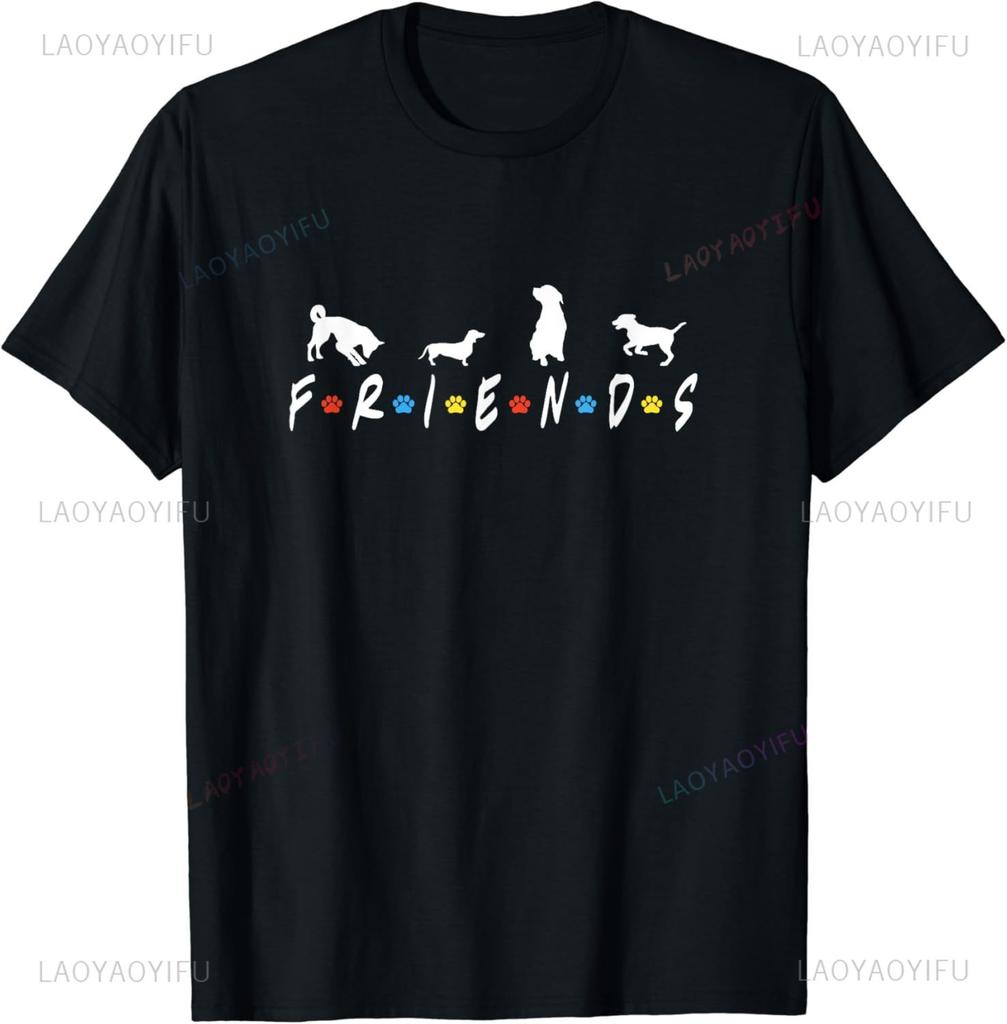 Dog Paw Print TShirt Fun Dog Pet Print Top  Cotton Men Clothing  Graphic T Shirts Camisetas Streetwear Vintage T Shirt