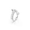 Swarovski [official Product Gift Bag] Matrix Rhodium Ring 5705761 5705762