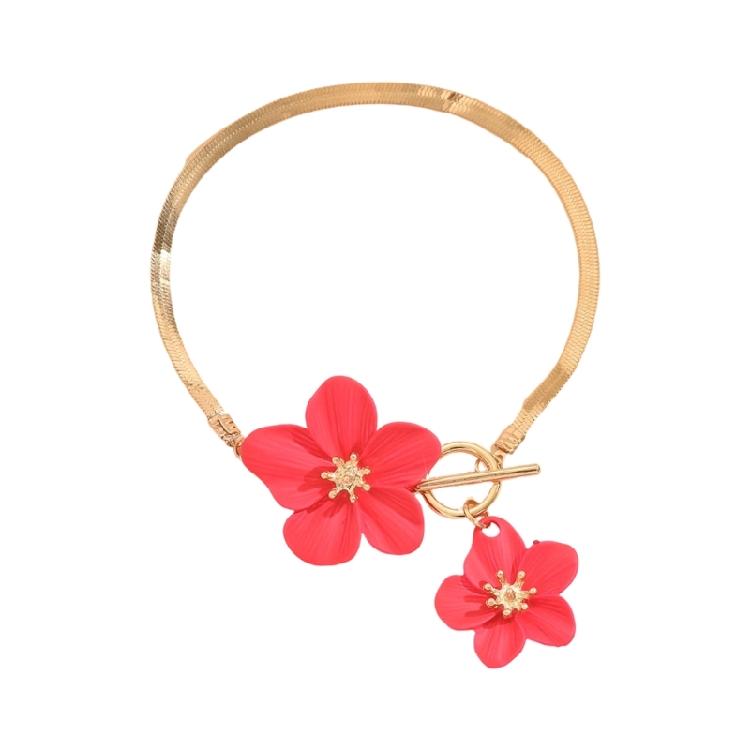 Stylish Flower Ankle Jewelry Secure Adjustable Closure Iron Chain for Casual Outfits Festivals Gifts for Lovers
