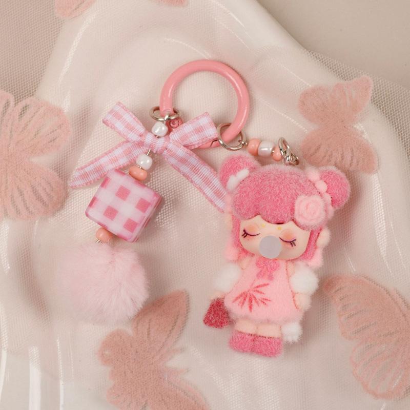 Söt Docka Söt Docka Tecknad Nyckelring Docka Student Skolväska Hängande Trend Nyckelring