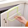 Bathroom Organizer Towel Rack Stand Cabinet Door Kitchen Bathroom Single Pole Towel Rack Plastic Sundries Rag Hanger Towel Bars