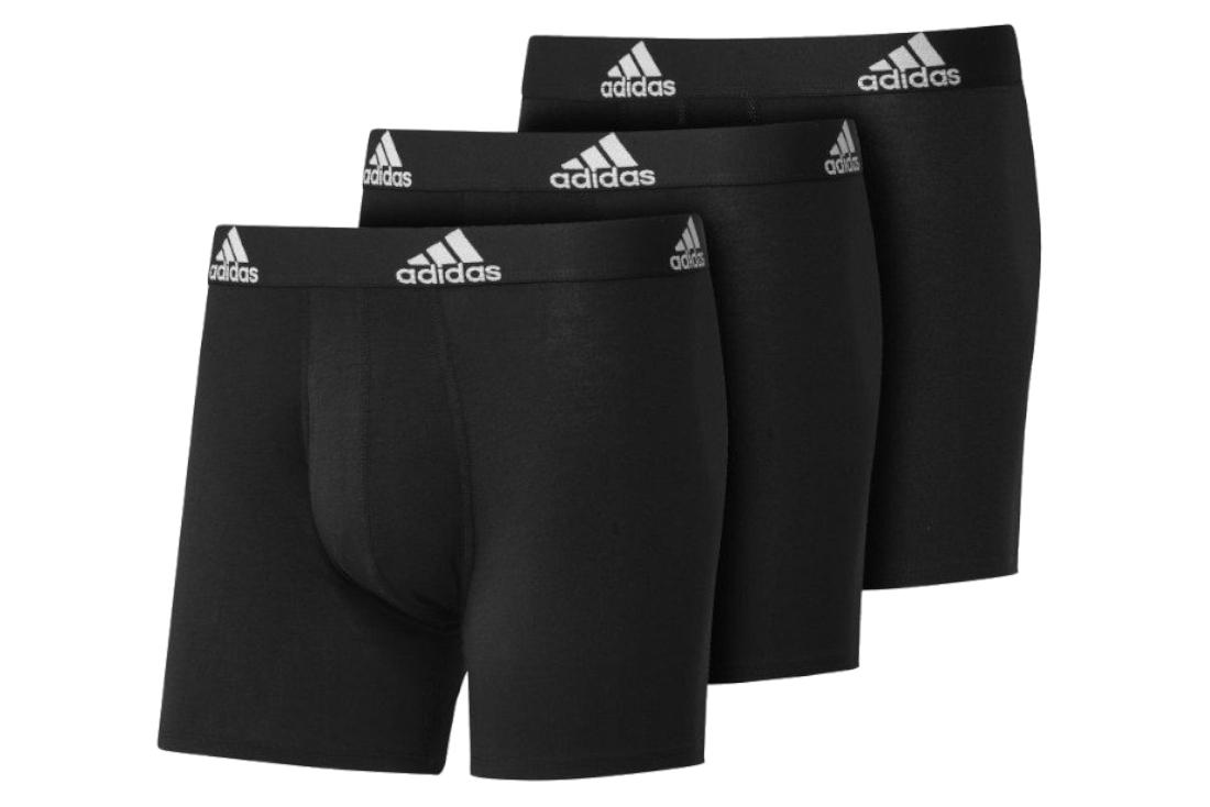 adidas Bos Briefs 3 paia, boxer da uomo neri