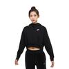 Nike Sweatshirts Women's Black Hooded Moderate Regular (Unisex) Sweatshirts DD5382 010