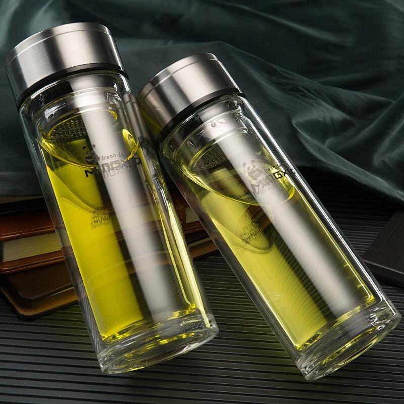 

Mingxia Classic Double-Wall Glass Mug