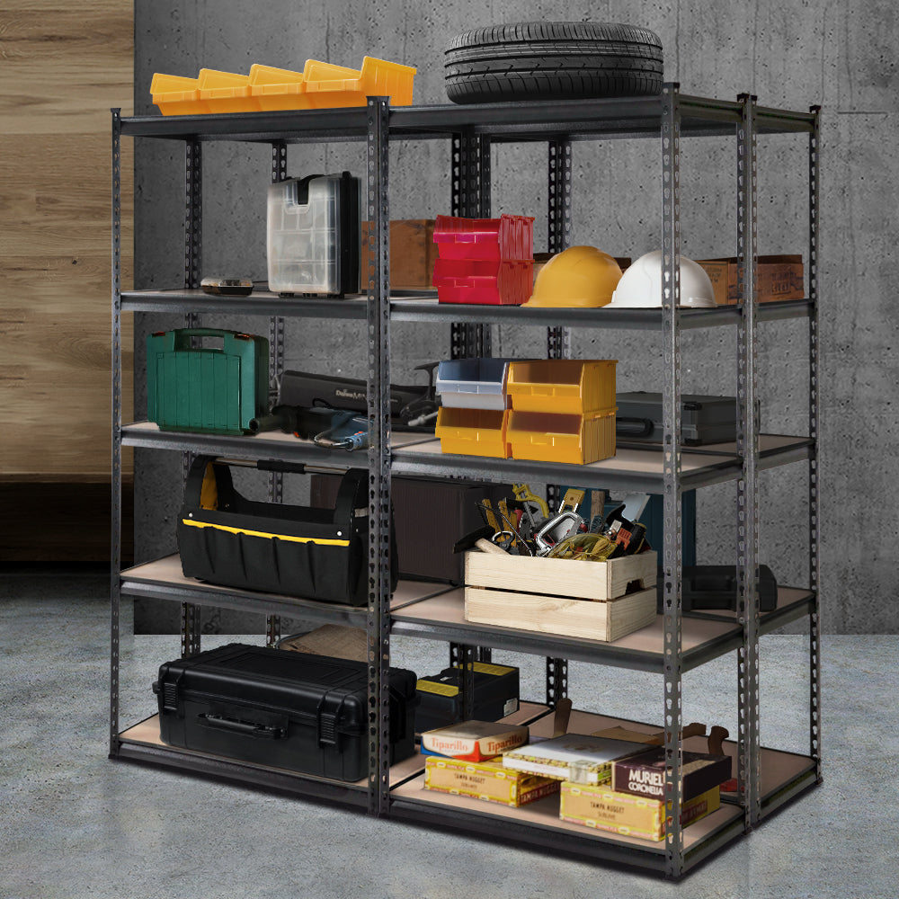 Tool Shelving & Racking Systems Giantz 4X1.8M Garage Shelving Warehouse Rack Storage Shelves Pallet Racking Charcoal