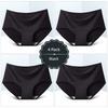 8er-Pack Nahtlose Damen Mid-Waist Einfarbige Dünne Sommer Eis Seide Slips Einteilige Sport-Slips