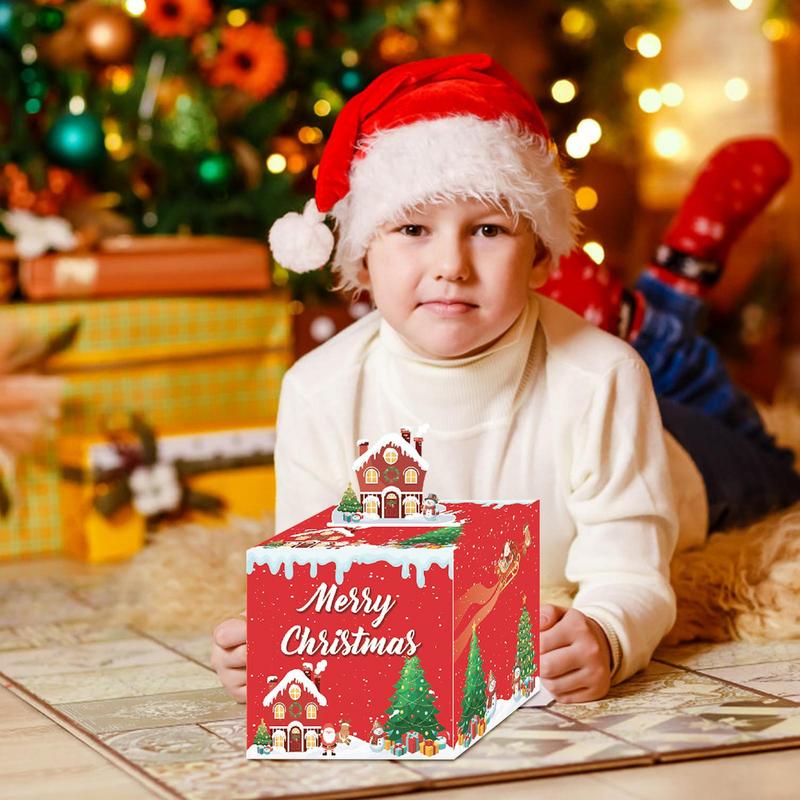 Money Pull Box For Cash Interactive Holiday Supplies With 30 Bags Christmas Cash Box For Halloween New Year Holiday Wedding