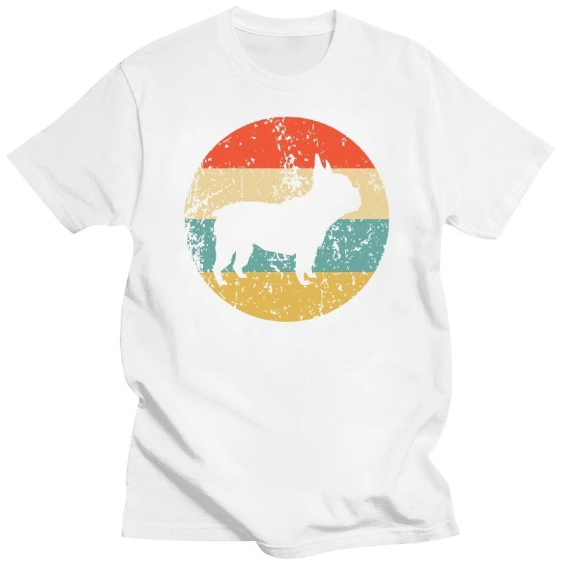 

Смешные футболки с изображением французского бульдога в стиле ретро с изображением собак, графические хлопковые футболки в уличном стиле с коротким рукавом, подарки на день рождения, летняя футболка в стиле «мужская одежда» XXXXXL