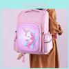 Coole moderne Nylon-Kinderrucksäcke Für Grundschüler Jungen und Mädchen Klasse 1-2 Atmungsaktiv und leicht Tier-Muster Tiefblau/Pink/Lila