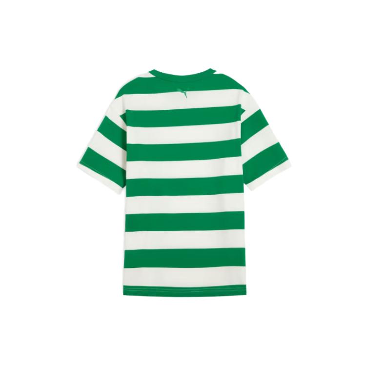 Puma Forever T-Shirt Ss25 Classic Series Simple Comfortable Skin-Friendly Short Sleeve Kids tops Green White 950448-01