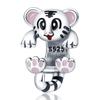 Qikaola Classic Cute Elephant Charms Beads Fit Original  Bracelet Real Silver Color Pendant DIY Jewelry