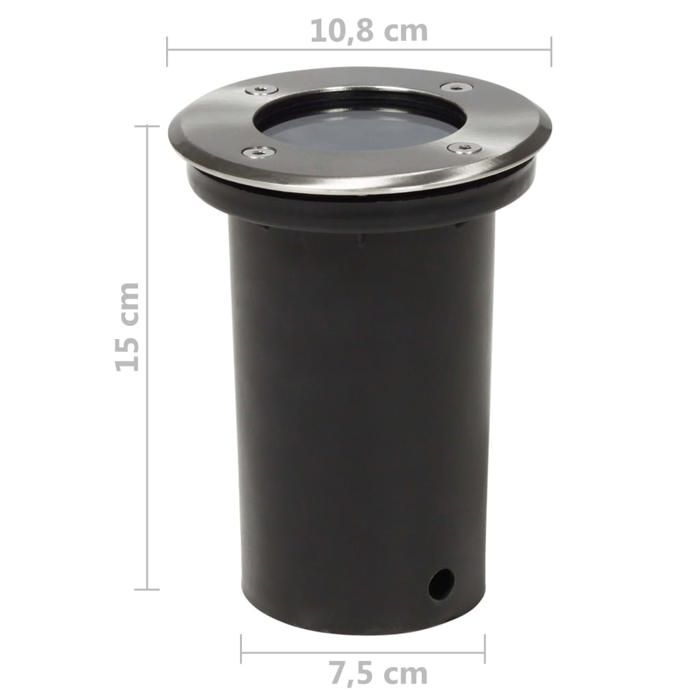 Spot extérieur encastrable (set de 3) 40393
