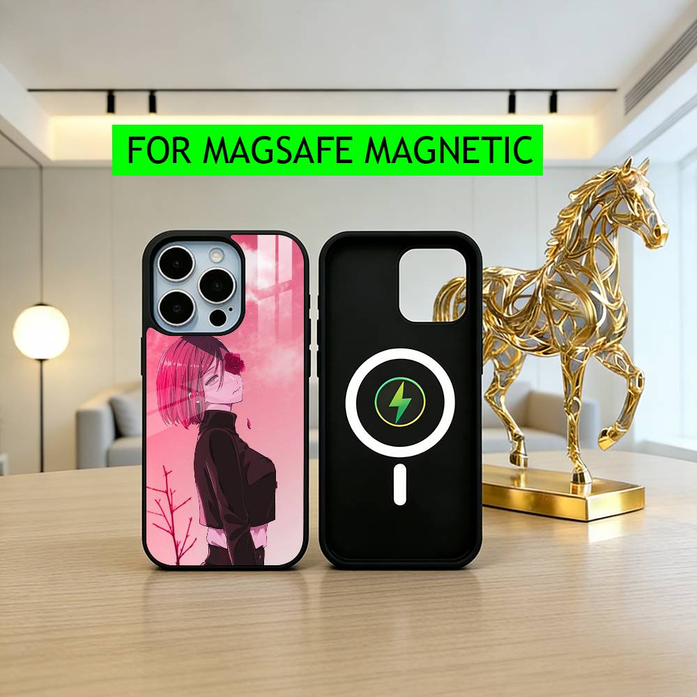 Jujut-su N-Nobara Kugisaki-NK K-Kaisen Phone Case For iPhone17,16,15,14,13,12,11 Plus,Pro Magnetic For Magsafe Wireless Charging