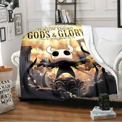 Cartoon-Spiel Hollow Knight 3D-gedruckte Decke, weiche und bequeme warme Decke, Bettnutzung, Sofa, Reiseüberdecke für den Außenbereich#(4)