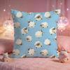 Fluffy Little Sheep Cushion Cover Premium Comfort Reversible Pillow Cove Two in One Design for Any Room  Car Interior