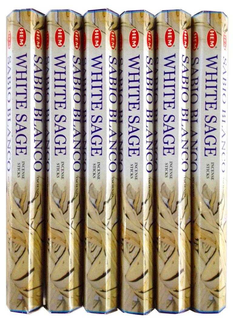 

HEM White set of 6 Sage,