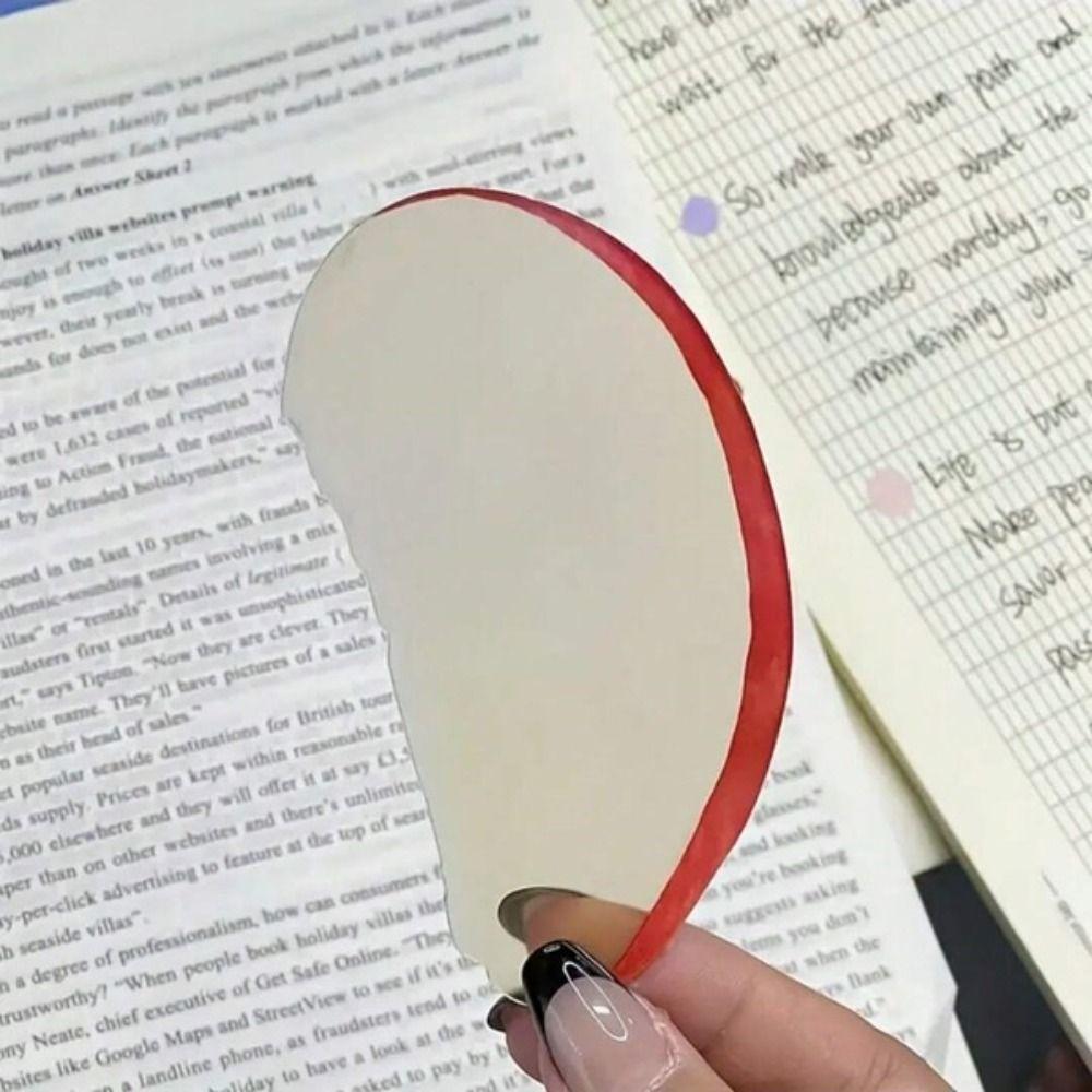 Apple Slice Reading Bookmark Acrylic Note Bookmark New Pages Guide Marker  Birthday Gift