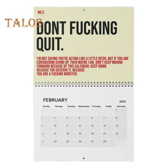 

Настенный календарь 2025 года Ваш потрясающий мотивирующий календарь Ежемесячный органайзер Ежедневные вдохновляющие блокноты для планирования для домашнего офиса A