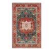 VIKAMA Washable Foldable Imitation Cashmere Carpet Entry Door Mat Persian Retro Style Living Room Bedroom Bed Soft Mat