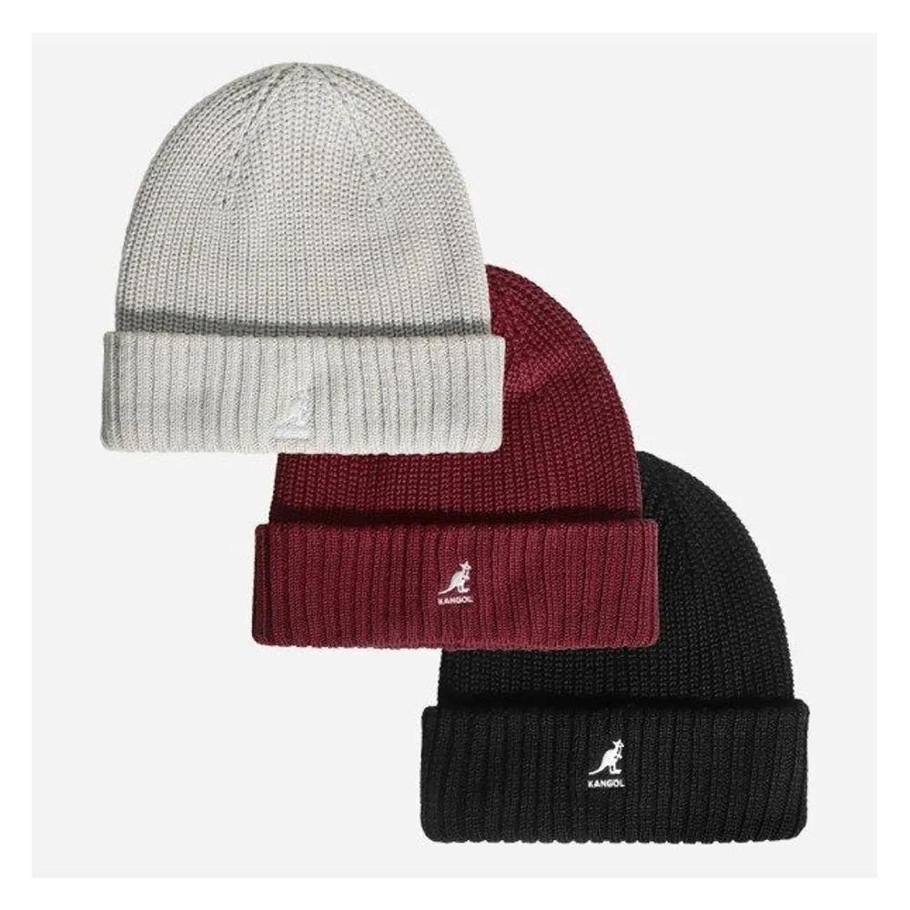 KANGOL Merino Wool Winter Rib Beanie Hat MOONSTRUCK Freesize