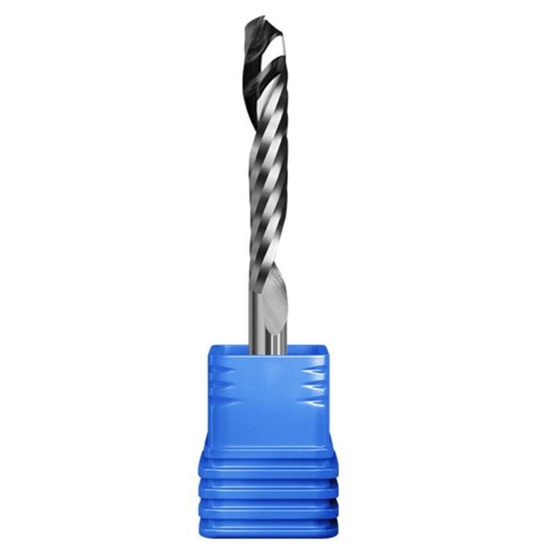 3,175mm/4mm/5mm/6mm/8mm/10mm Spiralfräser Abwärtsschnitt Einlippig Router Bit CNC Schaftfräser Hartmetallfräser