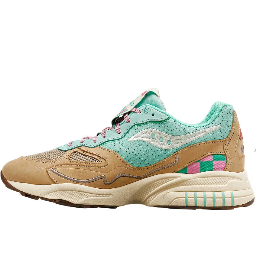 

SAUCONY Кроссовки унисекс 3D Grid Hurricane Earth Citizen зеленые аквамариновые серые S70746-1 43