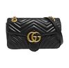 [Pre-Owned] GG Marmont Small Matelassé Shoulder Bag 'Black' - Very Good #ZA00RU