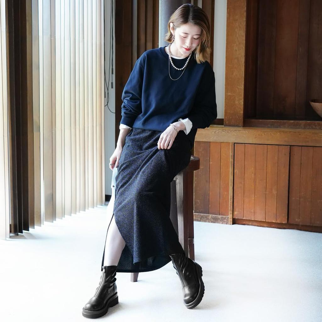 [AmiAmi] Platform Boots, Front Zip Boots, Women's Short Boots, Black Track Sole, SH214 (S (22.5cm-23.0cm), Black (Smooth))