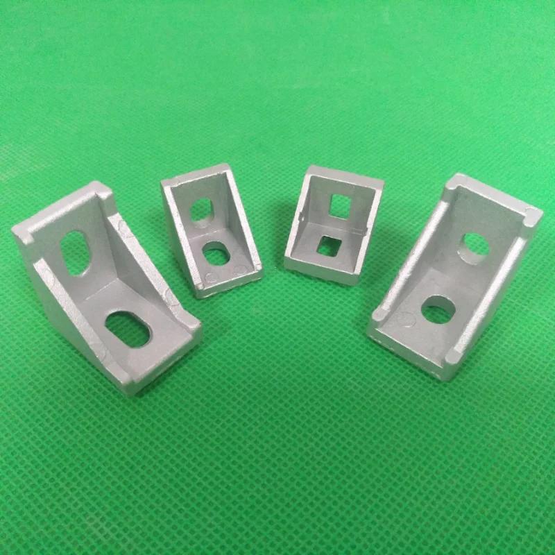 Suporte de conector de alumínio de ângulo de encaixe de canto fixador 2020 3030 40/45/60/80 série perfil de alumínio industrial