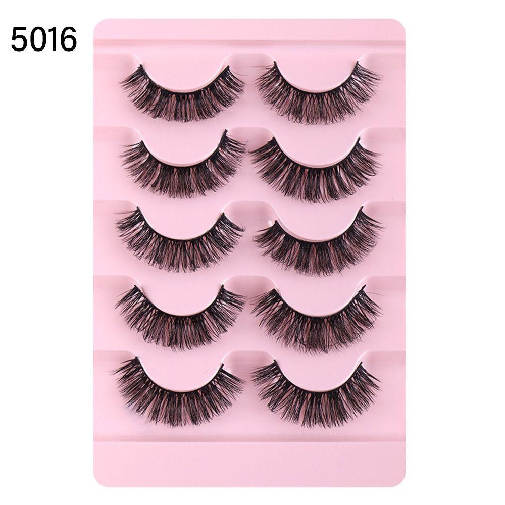 Reusable Fairy Fluffy Faux Mink Lashes False Eyelashes Fake Eyelashes Russian Strip Lashes