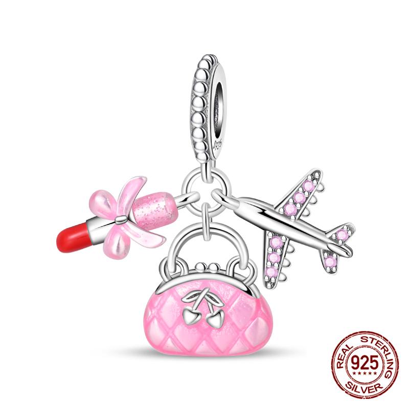 New 100% Copper Summer Cocktail Leisure Time Charms Fit Originalbracelet Diy Jewelry Making Women Gift