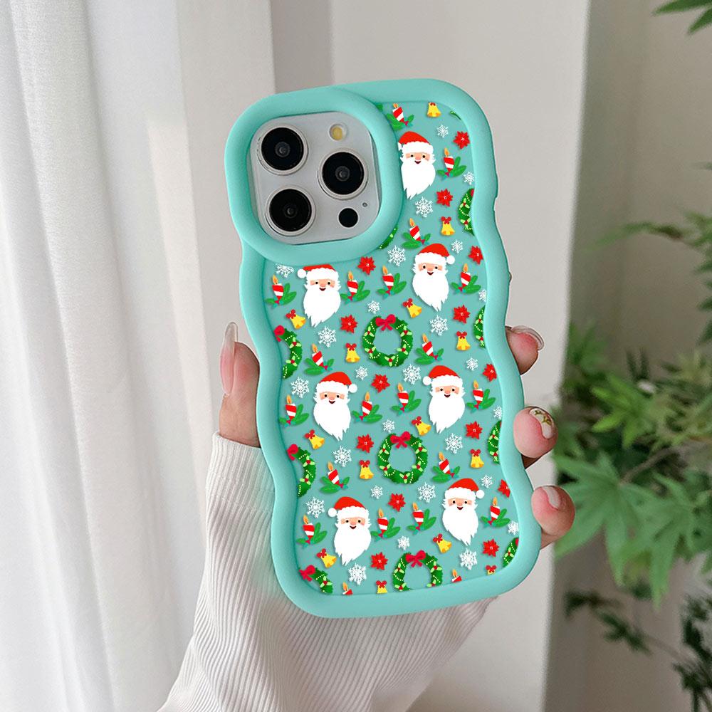 Santa Claus Elk Snowman Christmas Phone Case for Samsung S25 S24 S23 S22 S21 S20 FE Plus Ultra 4G 5G Soft Silicone Back Cover
