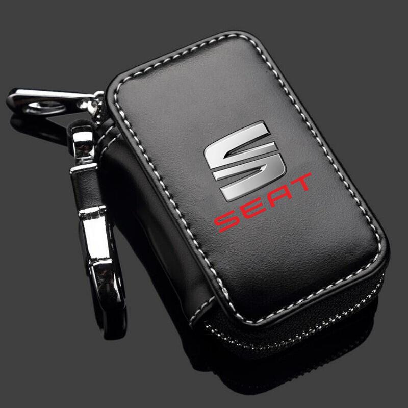 Ydsh2 Leather Car Key Case Key Full Cover For Seat Leon 5f Ibiza 6l 6j Leon 1p Cushion Altea Xl Leon Mk Auto Accessories
